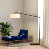 Stretch Arc Matte Black - Floor Lamp Floor Lamp NOVA of California