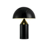 Atollo Metal Table Lamp Table Lamps Vakker 14" Bright Black