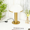 Elegance Alabaster Table Lamp Table Lamps Vakker Gold & White Glass