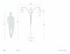 Layers Natural Mica 3 Light Arc - Floor Lamp Floor Lamp NOVA of California