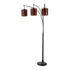 Layers Natural Mica 3 Light Arc - Floor Lamp Floor Lamp NOVA of California