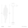 Luna Bella Torchiere - Floor Lamp Floor Lamp NOVA of California