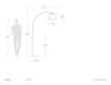 Marilyn 1 Light Arc Floor Lamp Floor Lamp NOVA of California