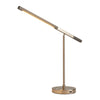 Port LED Charcoal Gray Wood - Table Lamp Table Lamps NOVA of California