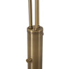 Rancho Mirage 3 Light Arc 84″, Weathered Brass - Floor Lamp Floor Lamp NOVA of California