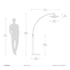 Rancho Mirage 1 Light Arc - Floor Lamp Floor Lamp NOVA of California