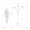 Rancho Mirage 3 Light Arc - Floor Lamp Floor Lamp NOVA of California