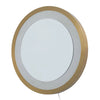 Starfall Vanishing infinity LED Round – Wall Mirror Wall Mirror NOVA of California Gold