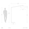 Stretch Arc Matte Black - Floor Lamp Floor Lamp NOVA of California