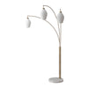 Santa Clara Bone Porcelain 3 Light - Floor Lamp Floor Lamp NOVA of California