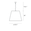 AMAX Suspension Lamp - Charles Williams Pendant FontanaArte