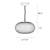 BIANCA Suspension Lamp - Matti Klenell Pendant FontanaArte