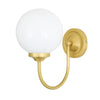 Bragan Globe Wall Light wall light Mullan Lighting Satin Brass