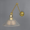 Rebell Adjustable Poster Light Wall Light Mullan Lighting Polished Brass
