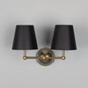 Busan Modern Brass Double Wall Light Sconce Mullan Lighting