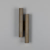 Royce Modern Reeded Double Wall Light Wall Sconce Mullan Lighting Antique Brass