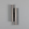 Royce Modern Reeded Double Wall Light Wall Sconce Mullan Lighting Antique Silver