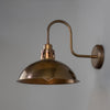 Paris Industrial Brass Swan Neck Wall Light Wall Sconce Mullan Lighting