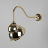 Large Outdoor Sign Light Wall Light Mullan Lighting Natural Brass