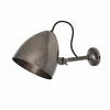 Quito Cone Wall Light Wall Light Stembulbs Antique Silver