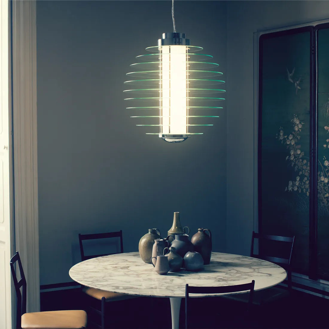Round Suspension Lamps Pendant FontanaArte   