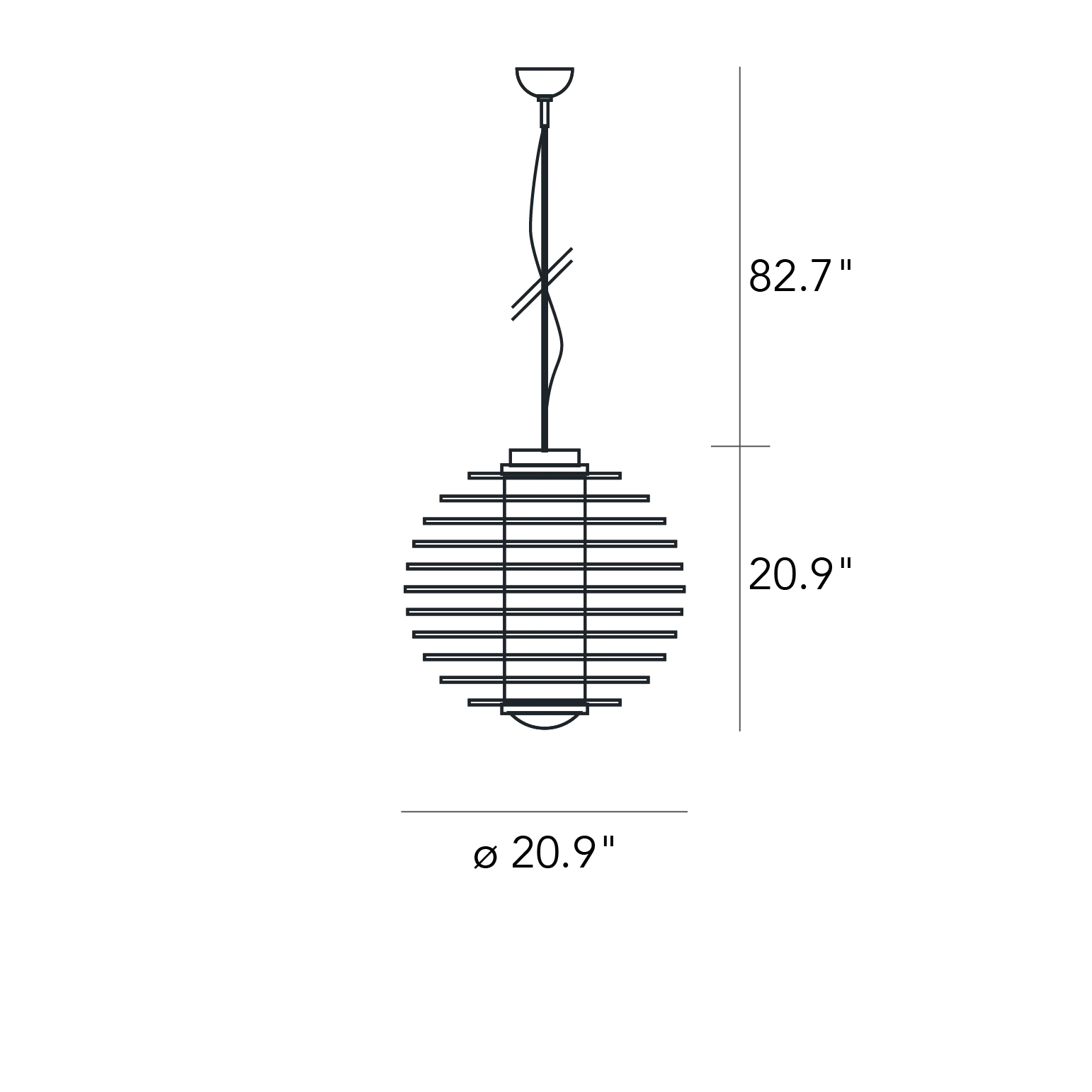 Round Suspension Lamps Pendant FontanaArte   