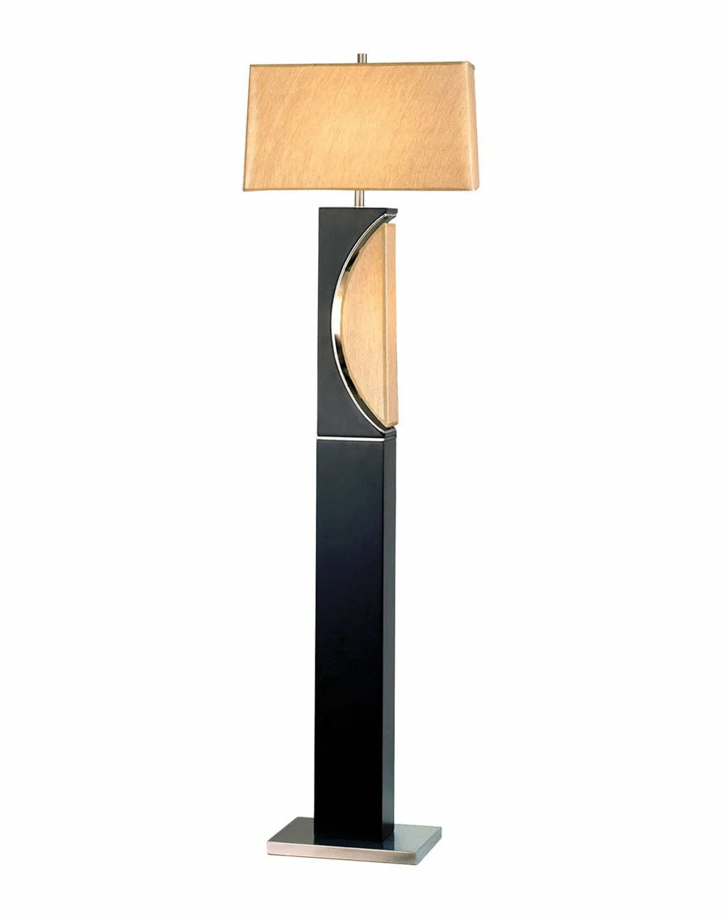 Half Moon Nightlight - Floor Lamp Floor Lamp NOVA of California Dark Brown  