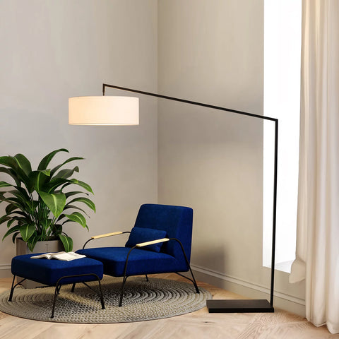 Stretch Arc Matte Black - Floor Lamp Floor Lamp NOVA of California   