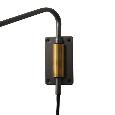 Swing Plug-In Wall Light – Matte White Wall/Cieling Lamp NOVA of California   