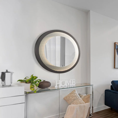 Starfall Vanishing infinity LED Round –  Wall Mirror Wall Mirror NOVA of California   