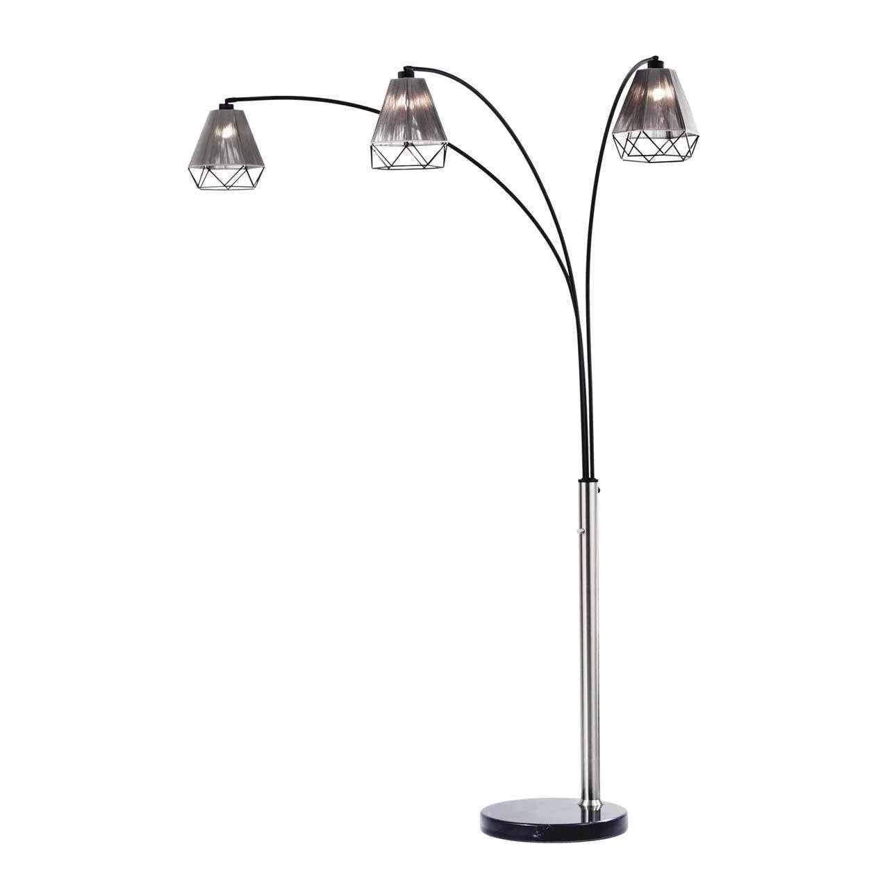 Polygon 3 Light Arc - Floor Lamp Floor Lamp NOVA of California   