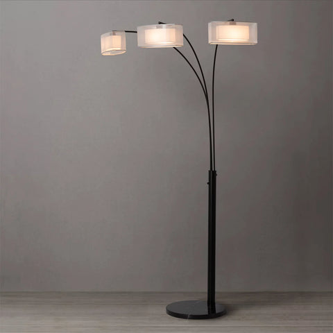 Amarillo 3 Light Arc Floor Lamp Floor Lamp NOVA of California   