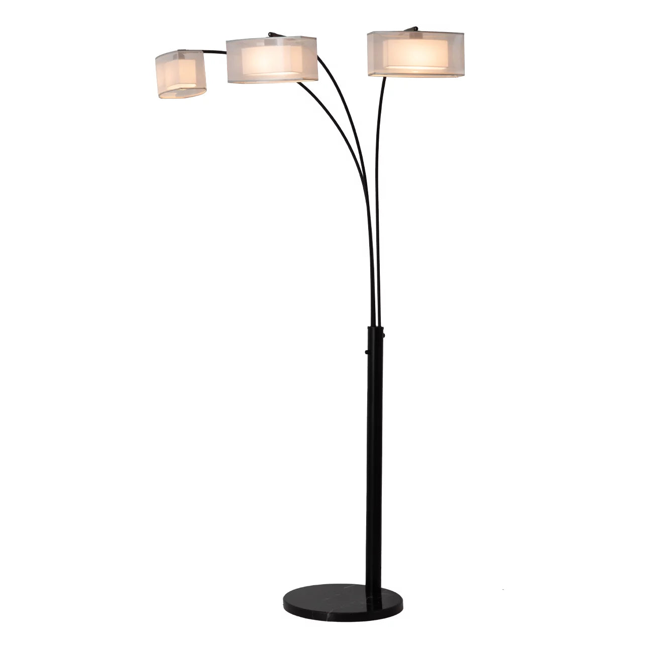 Amarillo 3 Light Arc Floor Lamp Floor Lamp NOVA of California   