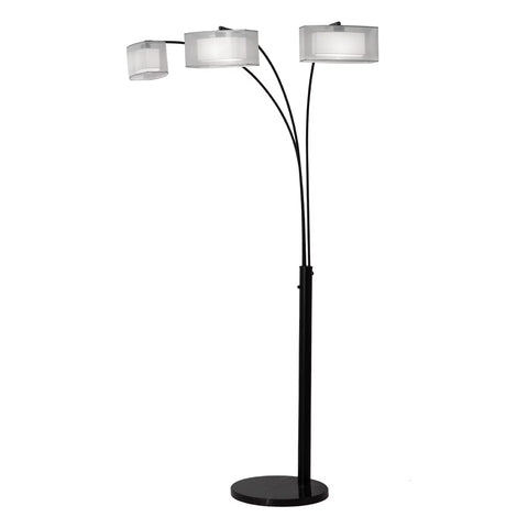 Amarillo 3 Light Arc Floor Lamp Floor Lamp NOVA of California   