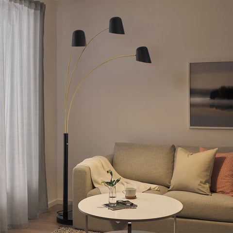 Culver 3 Light Arc Floor Lamp Floor Lamp NOVA of California   