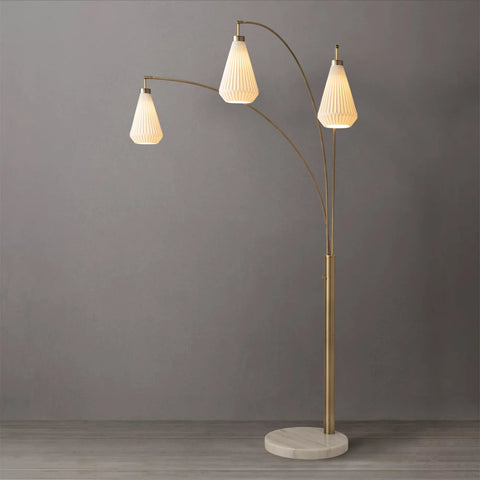 Concord 3 Light Arc Floor Lamp Floor Lamp NOVA of California   