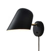 Culver Plug-in Wall Sconce - Matte Black Wall Sconce NOVA of California   