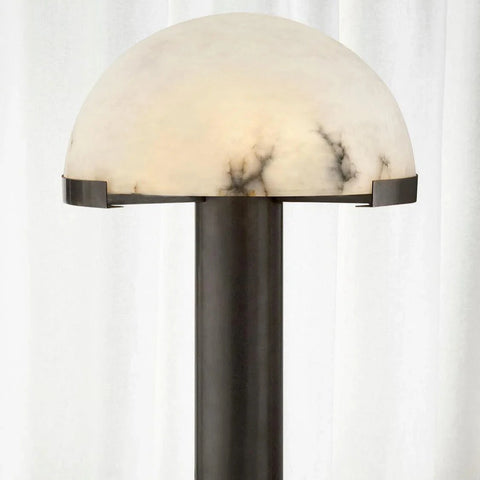Elegance Alabaster Table Lamp Table Lamps Vakker Black & White Alabaster  