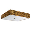 Mosaic 20" Square Flush Mount Flushmount Lucas McKearn Gold  