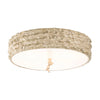 Trellis 16" Flush Mount Flushmount Lucas McKearn Beige  