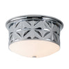 Epsilon 3 Light Flush Mount Flushmount Lucas McKearn Silver  