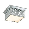 Alpha 4 Light Flush Mount Flushmount Lucas McKearn Silver  