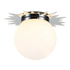 Soleil 3 Light Flush Mount Flushmount Lucas McKearn Silver  