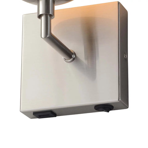 Bedroom Wall Sconces - Globe 10”, Plug-in with Rocker Switch - Wall Sconce Wall Sconce NOVA of California   
