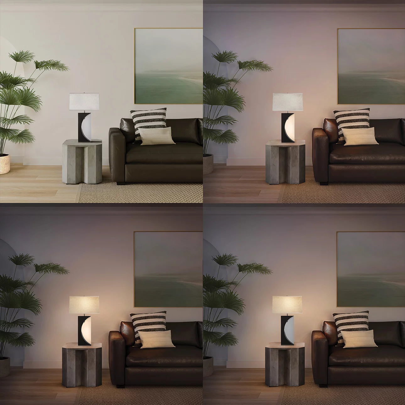 Half Moon Nightlight - Table Lamp Table Lamps NOVA of California   