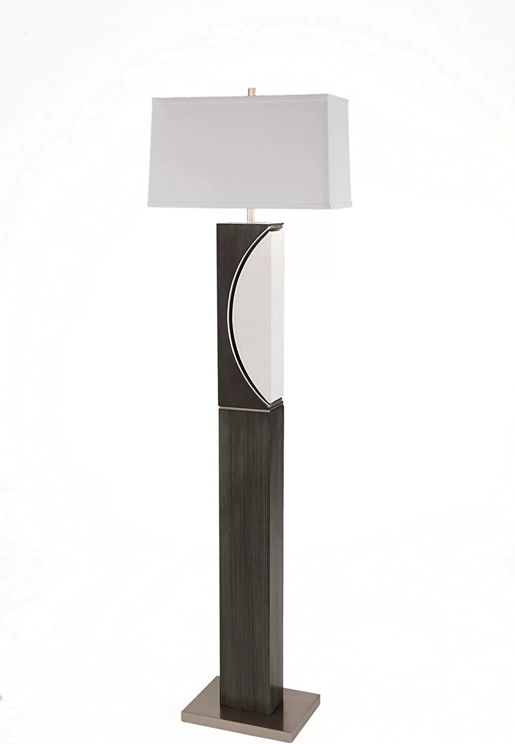 Half Moon Nightlight - Floor Lamp Floor Lamp NOVA of California Charcoal Gray  