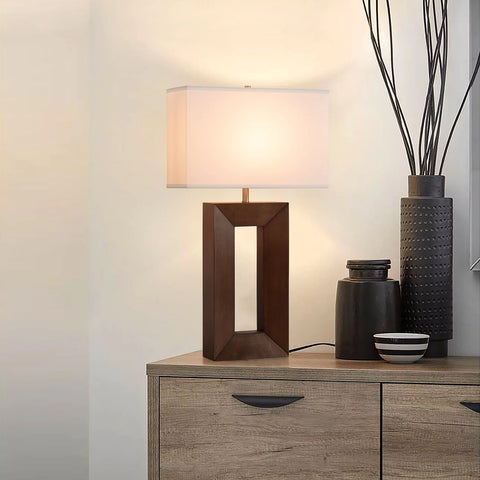 Julie Standing - Table Lamp Table Lamps NOVA of California Dark Walnut  