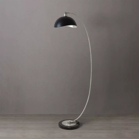 Luna Bella Chairside Arc Floor Lamp – Antique Nickel Floor Lamp NOVA of California   