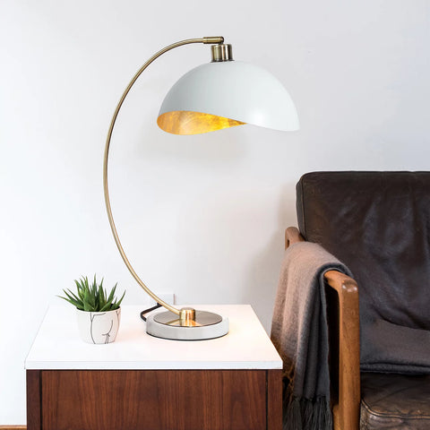 Luna Bella White Matte - Table Lamp Table Lamps NOVA of California   