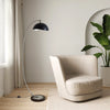 Luna Bella Chairside Arc Floor Lamp – Antique Nickel Floor Lamp NOVA of California   